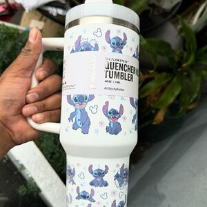 Stanley White Stitch Pattern Quencher Tumbler